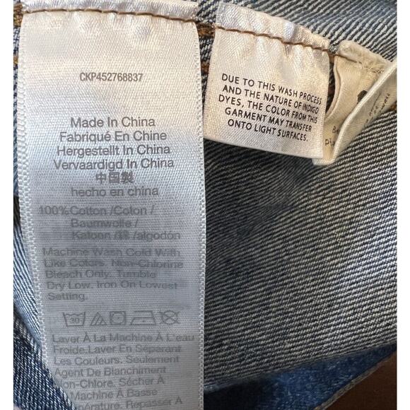 Madewell Denim Trucker Jean Jacket Women's Size S Blue Long Sleeve‎ - Picture 7 of 7